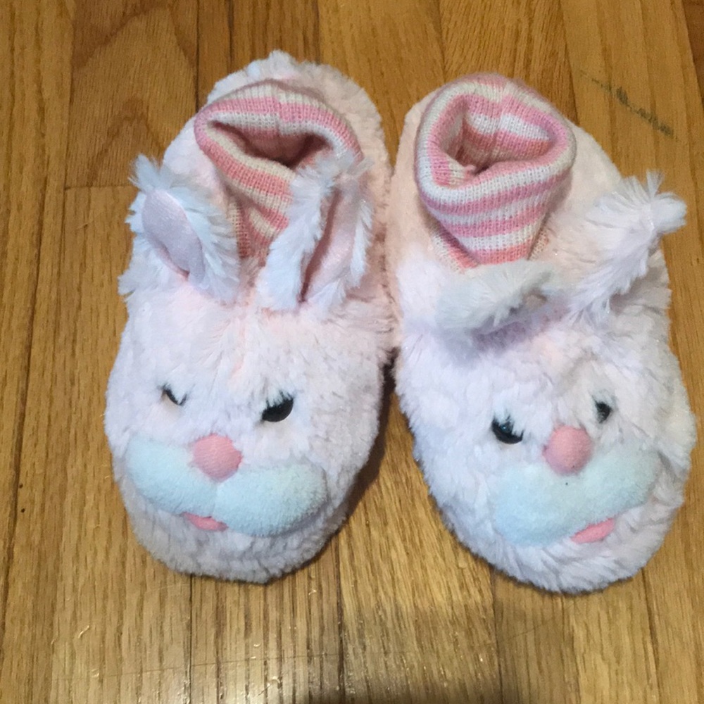 Girls bunny rabbit slippers Nordstrom like new